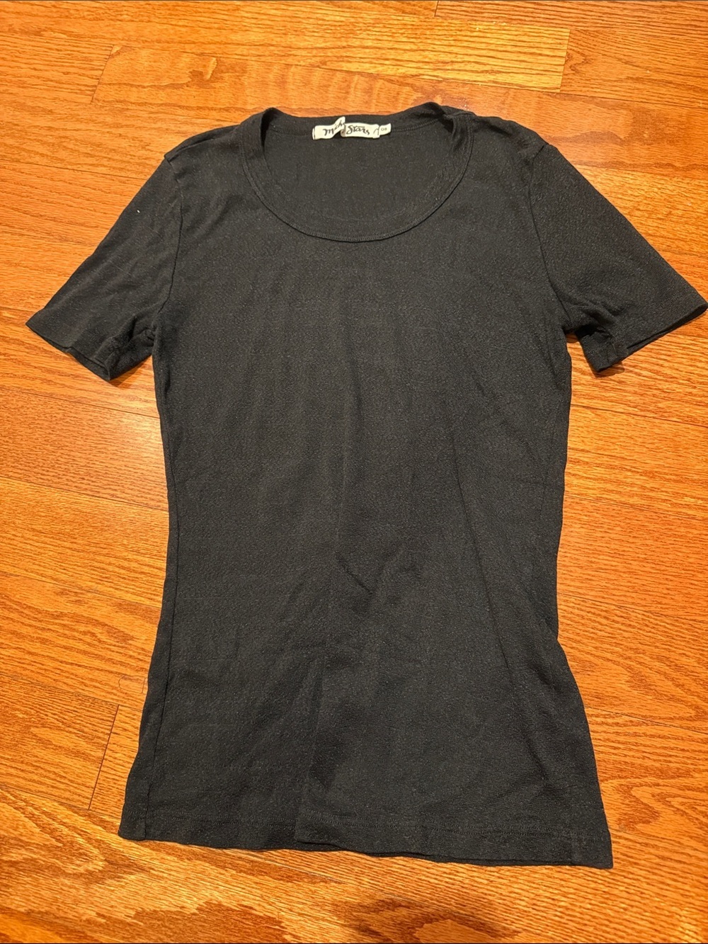 Michael Stars Black Shine Scoop Neck